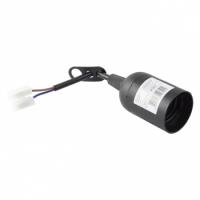 Патроны — Патрон Е-27 подвесной с клемм.колодкой пластик черный EKF PROxima — фото