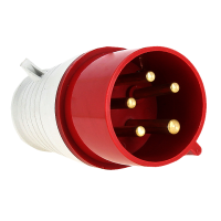 Силовые разъемы — ВИЛКА 015 3Р+РЕ+N 16А 380В ЭКФ EKF — фото