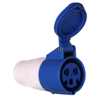 Силовые разъемы — РОЗЕТКА 213 2Р+РЕ 16А 220В EKF — фото