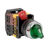 Переключатели EKF PROxima — Переключатель ANC-22 2P зеленый с подсветкой 220В NO+NC EKF — фото