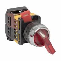 Переключатели EKF PROxima — Переключатель ANLC-22 3P красный с подсветкой 220В NO+NC EKF — фото