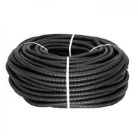 Труба гофр. ПНД Plast с зондом d32мм (50м.) черная