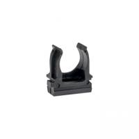 Акссессуары к трубе ПВХ — Крепеж-клипса черная d16мм — фото