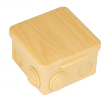 Распаячные коробки наружные — КОРОБКА КМР-030-031 83х83х54 СВЕТЛОЕ ДЕРЕВО IP54 EKF PROxima — фото