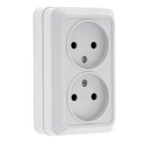 Серия Рим — Розетка 2 ОП 10 А РИМ EKF — фото