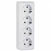 Серия Рим — Розетка 4 ОП 16 А евро РИМ EKF — фото