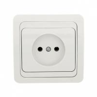 Серия Лондон — Розетка Лондон 1СП 10 А белая EKF — фото