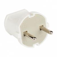 Вилки — Вилка прямая б/з бел. 6А 250В EKF PROxima — фото