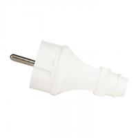 Вилки — Вилка прямая с/з бел. 16А 250В EKF PROxima — фото