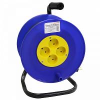 Удлинители и сетевые фильтры — Удлинитель на катушке 4 розетки б/з 30 м ПВС 2х2,5 — фото