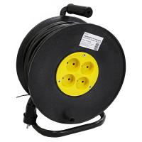 Удлинители и сетевые фильтры — Удлинитель на катушке 4 розетки б/з 50 м ПВС 2х2,5 — фото