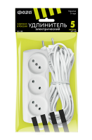 Удлинители и сетевые фильтры — Удлинитель ФАZА 3 х 5.0   УДП-3- 500 — фото