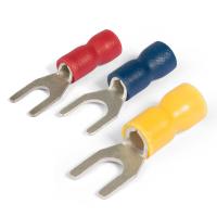 Наконечники и гильзы изолированные — НАКОНЕЧНИК НВИ 6.0-5/СЕЧ 4.0-6.0/ ВИЛОЧНЫЙ (упаковка 100 штук) — фото