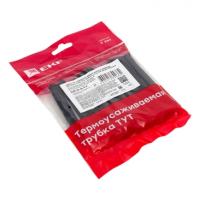 Термоусаживаемая трубка ТУТ — Набор ТУТк клеевые нг черн. Разного диаметра (3/1; 4.8/1.6; 6/2; 9/3; 12/4) 21шт 100мм. EKF — фото