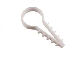 Дюбель-хомуты — ДЮБЕЛЬ-ХОМУТ 5Х10 БЕЛЫЙ EKF (100 штук) КРУГЛЫЙ — фото