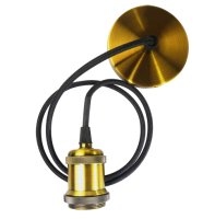 Интерьерное освещение — Патрон подвесной декоративный PLC со шнуром (бронза) — фото